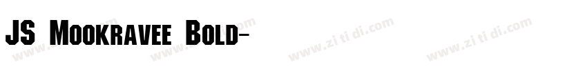 JS Mookravee Bold字体转换 JS Mookravee Bold字体转换